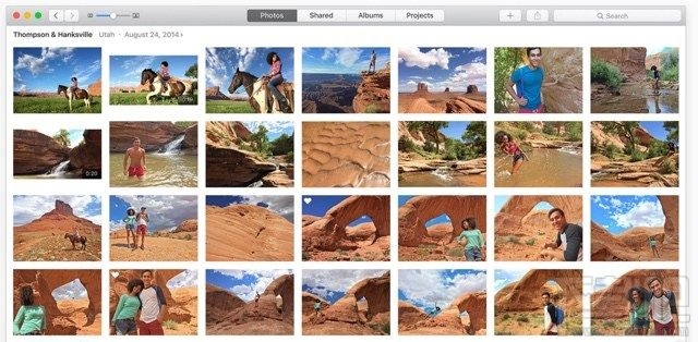 OS X如何显示不同设备拍摄的照片