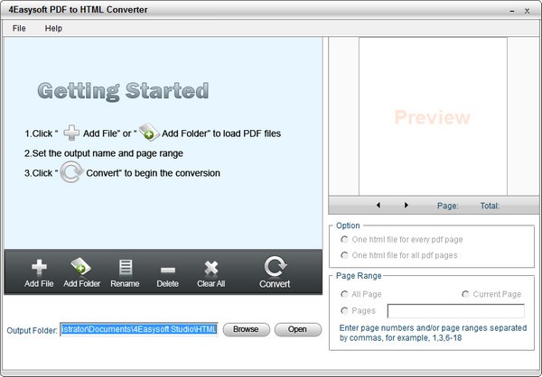 4Easysoft PDF to HTML Converter(PDF转HTML软件)