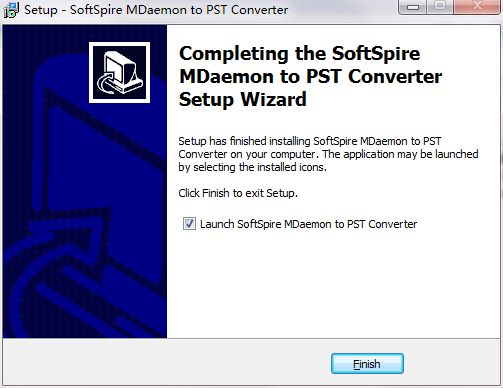SoftSpire MDaemon to PST Converter截图